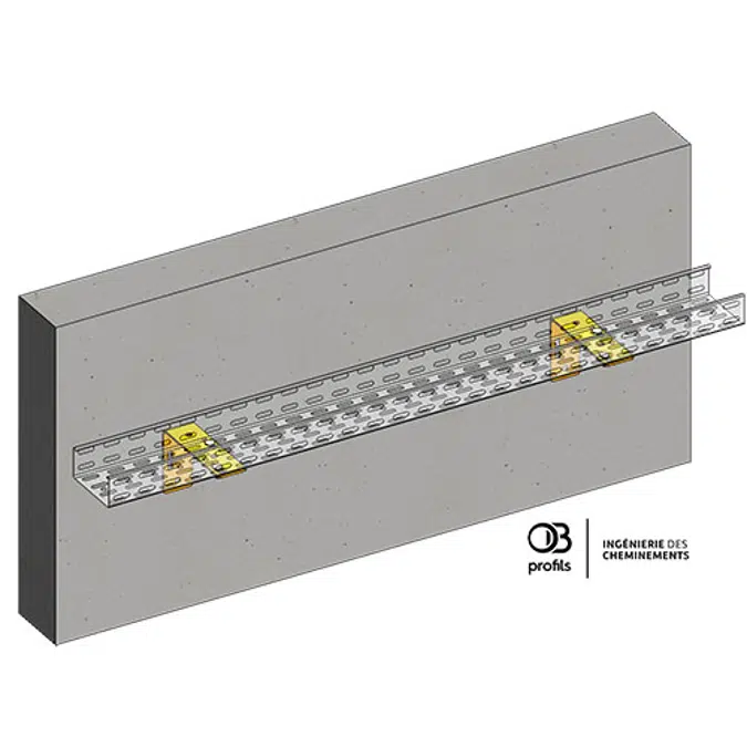 OB Profils - Angle bracket for wire cable trays or cable trays