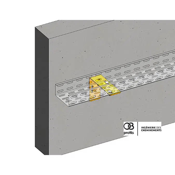 OB Profils - Angle bracket for wire cable trays or cable trays