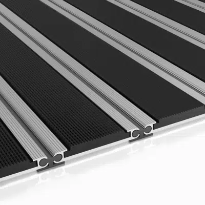 Зображення для ALU MAT WIDE with rubber insert (scraper mat)