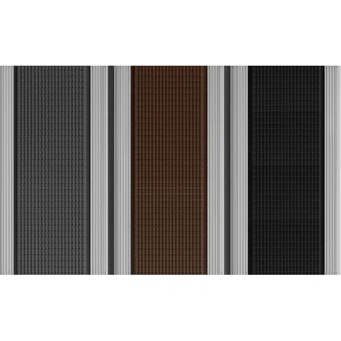 ALU MAT WIDE with rubber insert (scraper mat)