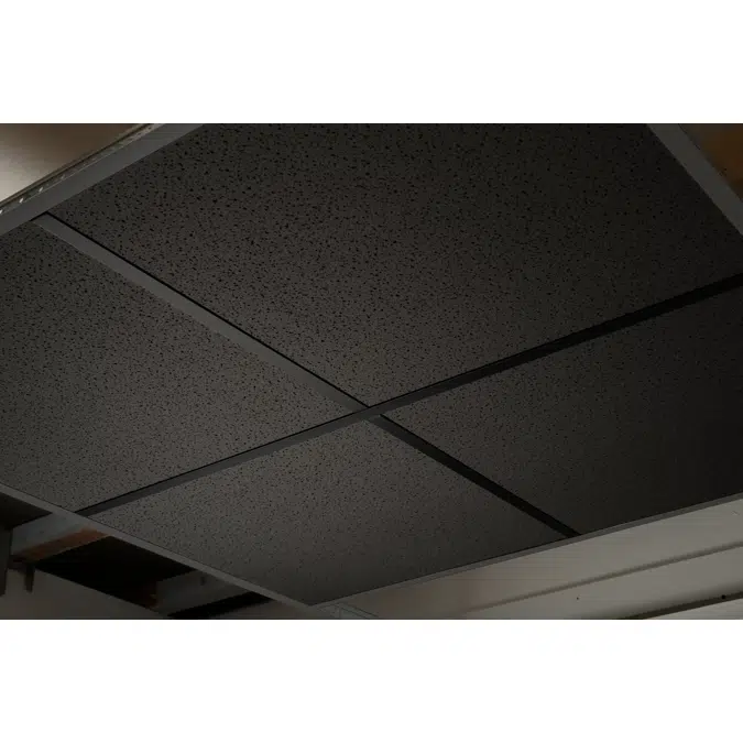 Fission FT Black - Zentia Ceiling Tile (finely fissured surface)