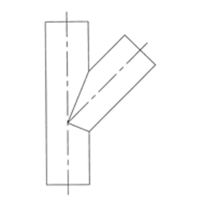 45° Lateral Wye - 45Y - Blueline No-Hub FRPP