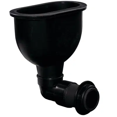 afbeelding voor Cup Sink, Oval, Laboratory, Horizontal Outlet, 3 IN x 6 IN x 5 IN - CS2