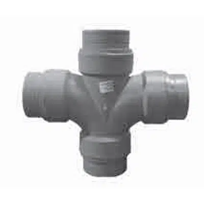 Immagine per Reducing Double Sanitary Tee/Cross - Blueline No-Hub