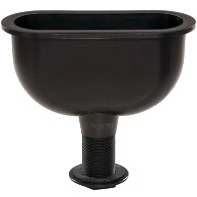 Image pour Cup Sink, Oval, Laboratory, Vertical Outlet, 3 IN x 9 IN x 5 IN - CS5