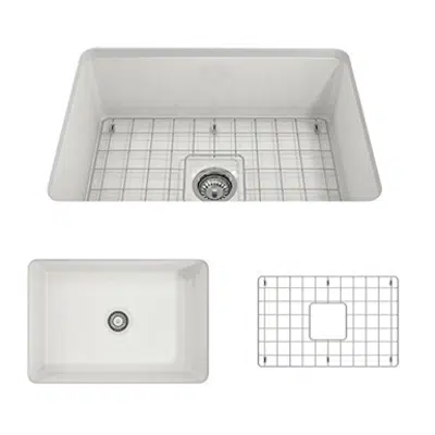 Image for Bocchi 1360 Sotto Undermount Fireclay 27" Single Bowl Kitchen Sink