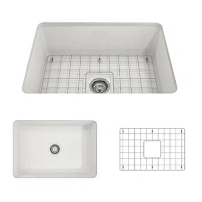 изображение для Bocchi 1360 Sotto Undermount Fireclay 27" Single Bowl Kitchen Sink