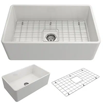 Obrázek pro Bocchi 1138 Classico Apron Front Fireclay 30" Single Bowl Kitchen Sink