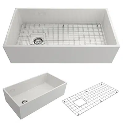 Obrázek pro Bocchi 1354 Contempo Apron Front Fireclay 36" Single Bowl Kitchen Sink