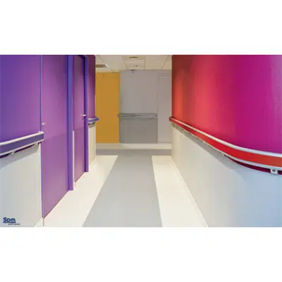 Image pour STARLINE ANODISÉE - Main courante aluminium avec bandeau PVC 