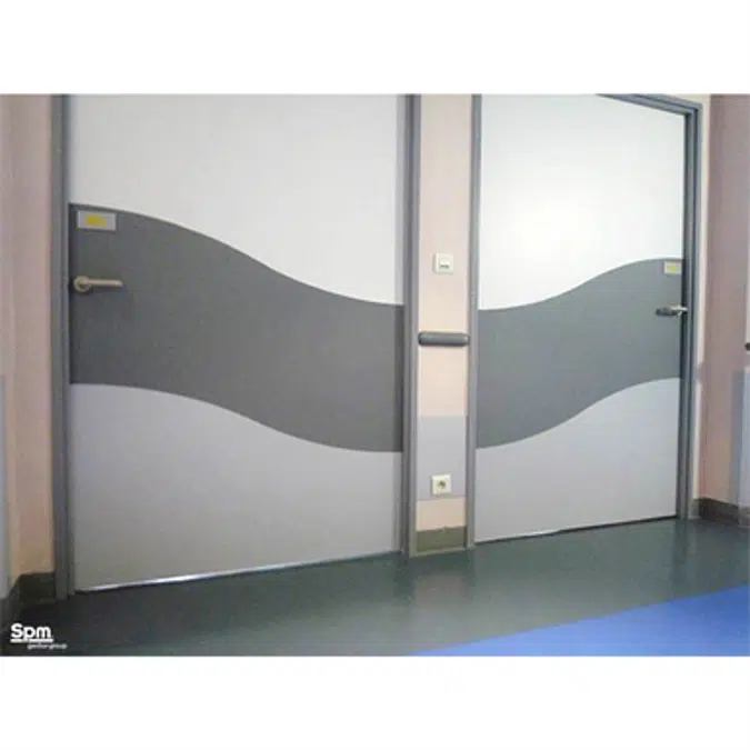 1/2 PORTE DECORATIVE Bicolore