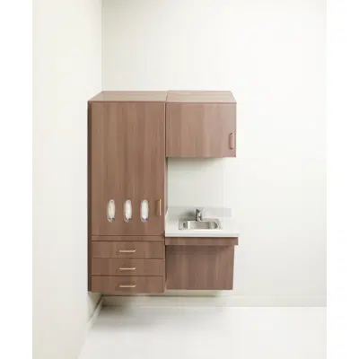 изображение для Synthesis® - Wall Hung Split Tall Cabinetry