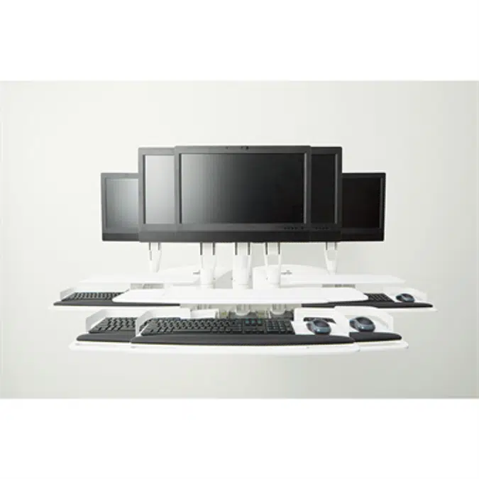 Midmark 6282 Wall Mounted PC Workstation