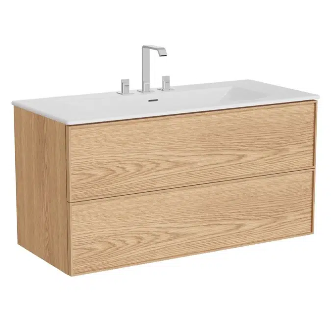 Washbasin Unit - 120cm - With2Drawer - Metropole Edge Series - VitrA