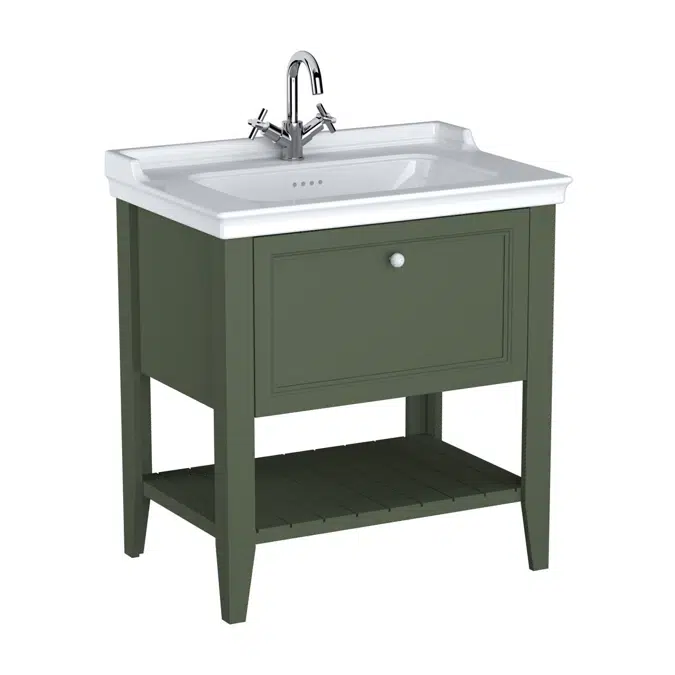 Washbasin Unit - 80cm - With One Drawer - 1 Tap Holes - Valarte Neo Series - VitrA