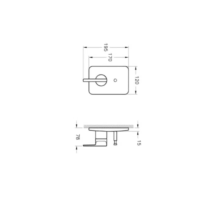 Bath&Shower Mixer - (Built-in Exposedpart) - Suit U Series - VitrA