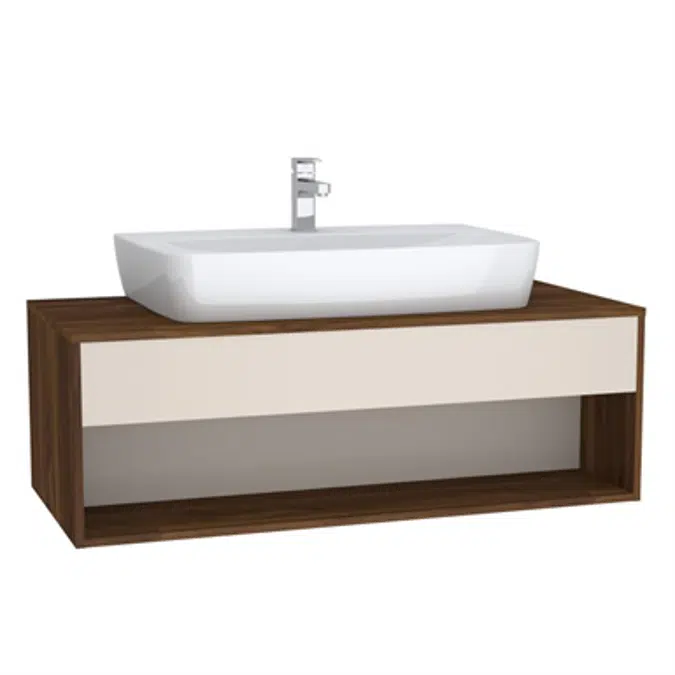 Washbasin Unit - 120cm - Hotel Unit - For Countertop Basins - With 53cm Depth - With U-cut - İntegra Series - VitrA