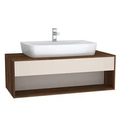 Image for Washbasin Unit - 120cm - Hotel Unit - For Countertop Basins - With 53cm Depth - With U-cut - İntegra Series - VitrA