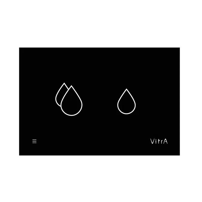 Flush Plate Control Panel - 12cm - Smart Panel - VCare Series - VitrA