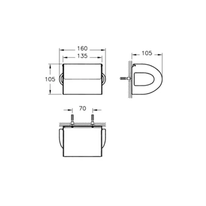 Roll Holder - Arkitekta Series - VitrA