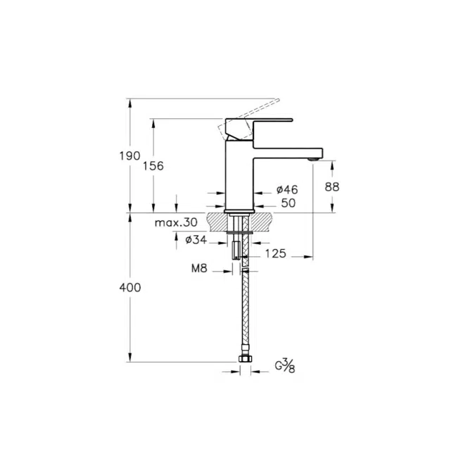 Basin Mixer - Flo S Series - VitrA