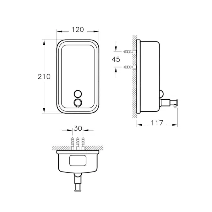 Liquid Soap Dispenser - Arkitekta Series - VitrA