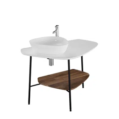 画像 Washbasin Unit - 100cm - Ceramic Counter - Plural Series - VitrA