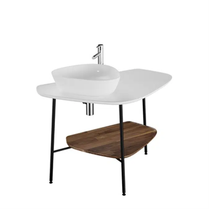 Washbasin Unit - 100cm - Ceramic Counter - Plural Series - VitrA