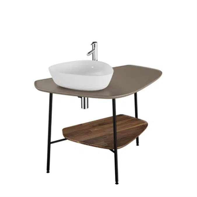 Washbasin Unit - 100cm - Ceramic Counter - Plural Series - VitrA