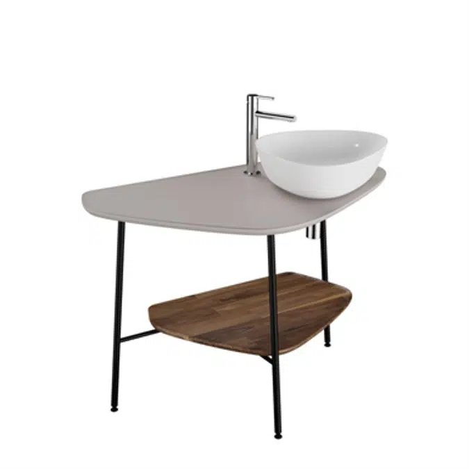 Washbasin Unit - 100cm - Ceramic Counter - Plural Series - VitrA