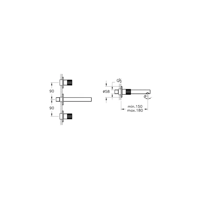 Basin Mixer - Built-in - OriginSeries - VitrA