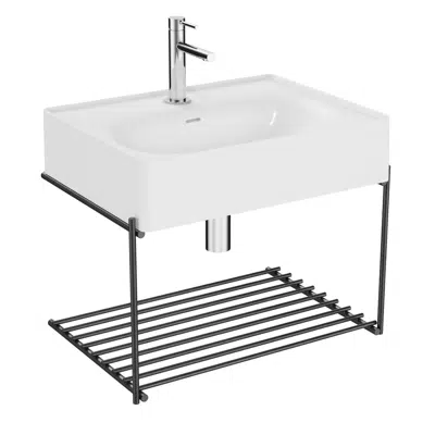 Image for Washbasin Unit - 60cm - With Shelf - White Washbasin - Equal Series - VitrA