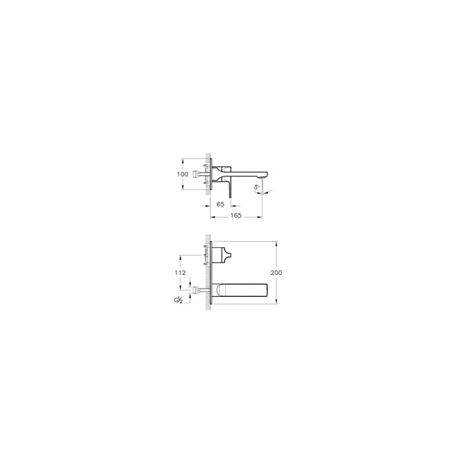 Basin Mixer - (Built-in Exposed part) - Suit L Series - VitrA