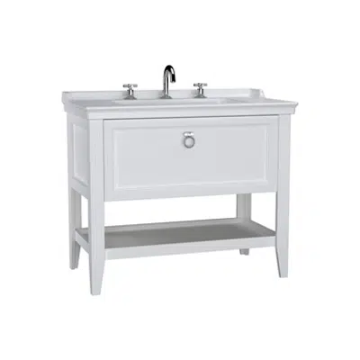 Image for Washbasin Unit - 100cm - With Drawer - With Vanity Washbasin - Three Faucet Holes - Valarte Series - VitrA