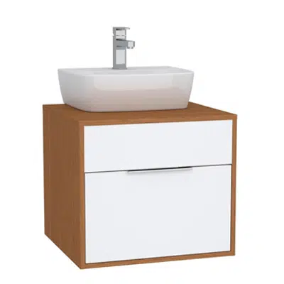 Image for Washbasin Unit - 60cm - With 1 drawer - For Countertop Basins - With 53cm Depth - İntegra Series - VitrA