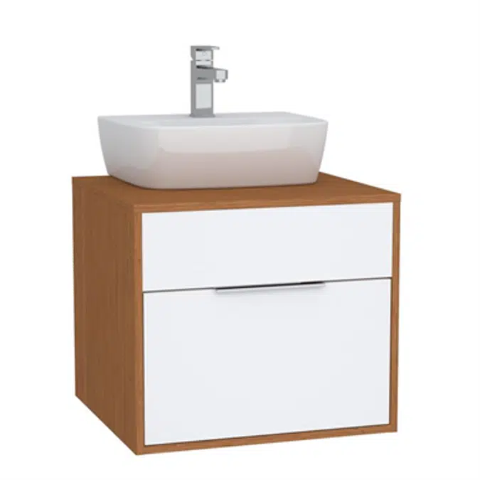 Washbasin Unit - 60cm - With 1 drawer - For Countertop Basins - With 53cm Depth - İntegra Series - VitrA