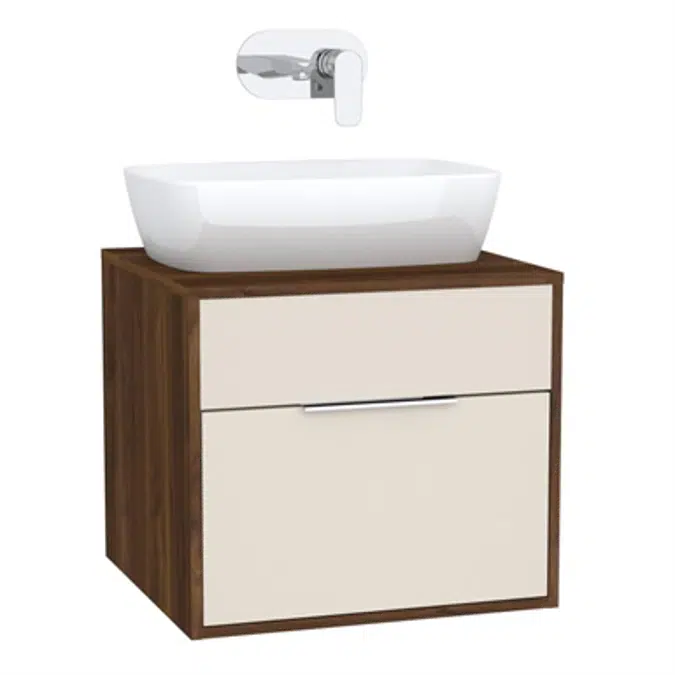 Washbasin Unit - 60cm - With 1 drawer - For Countertop Basins - With 53cm Depth - İntegra Series - VitrA