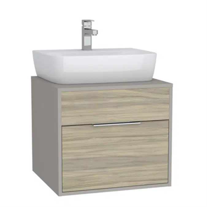 Washbasin Unit - 60cm - With 1 drawer - For Countertop Basins - With 53cm Depth - İntegra Series - VitrA