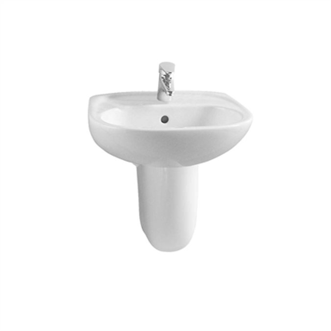 BIM objects Free download! Wash Basin 45cm Wall Mounted Normus