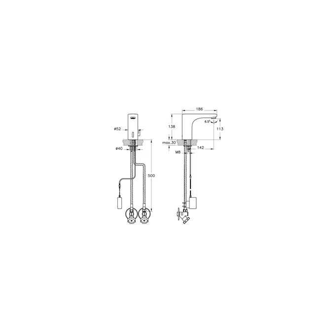 BasinMixer-TouchFree-WithElectric-Vitra-RootSeries