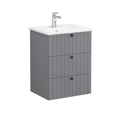Image for Washbasin Unit - 60cm - 3 Dawers - Root Series - VitrA