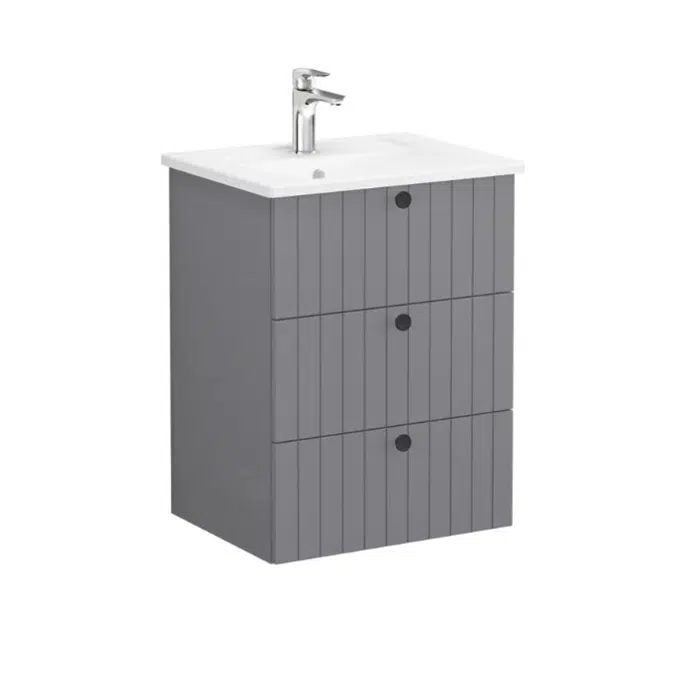 Washbasin Unit - 60cm - 3 Dawers - Root Series - VitrA