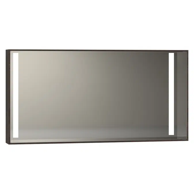 BIM objects - Free download! Illuminated Mirror Cabinet - 120cm ...