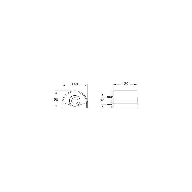 Roll Holder - With Cover - Origin Series - VitrA
