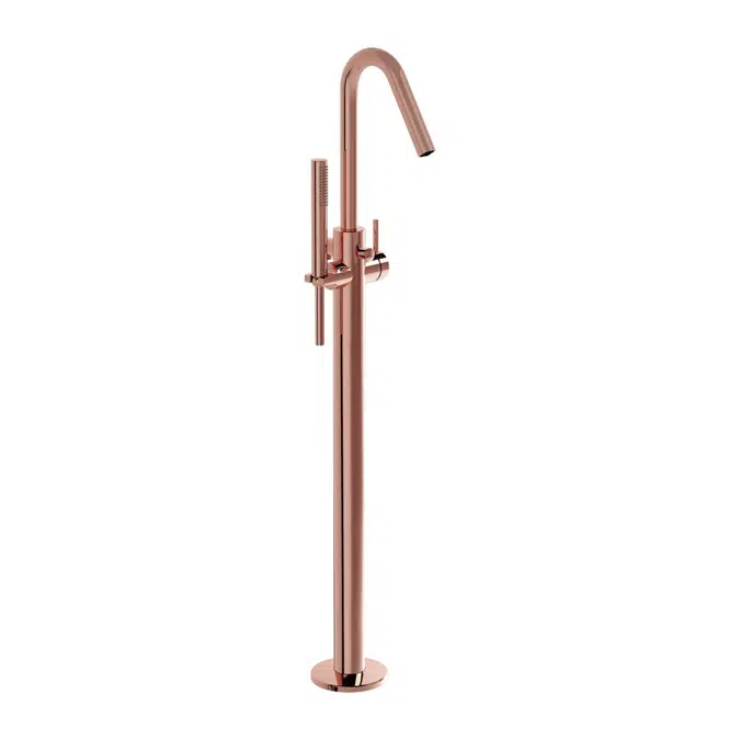 Bathtub Mixer - From Floor - With Hand Shower - Origin Series -  VitrA