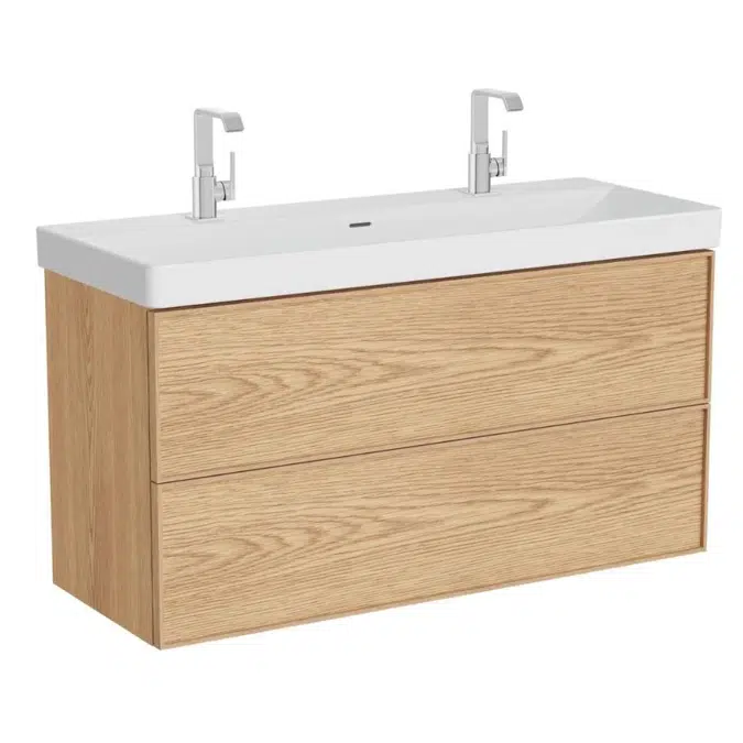 Washbasin Unit - 120cm - With2Drawer - Metropole Edge Series - VitrA