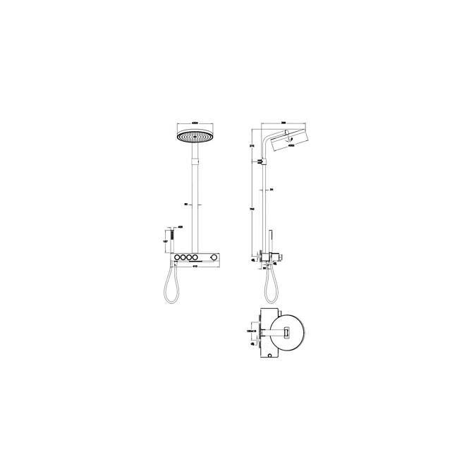 Prime Round Shower System