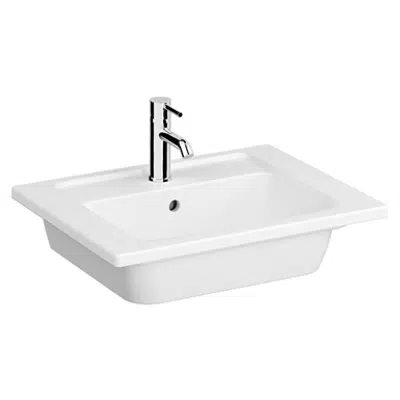 Image for Wash Basin - Vanity Washbasin - 60cm - One Tap Hole - With Overflow Hole - İntegra Series - VitrA