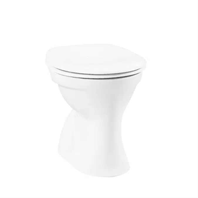 WC Pan - Floor Mounted - Close Coupled - Bottom Outlet - Shallow Reservoir - Normus Series - VitrA