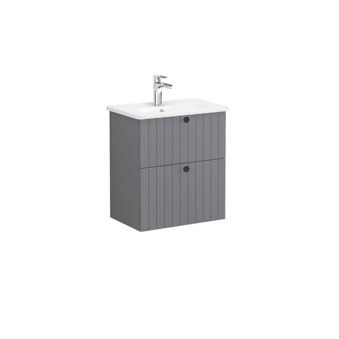 Washbasin Unit - 60cm - 2 Dawer - Narrow - Root Series - VitrA